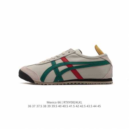 真标 Asics 亚瑟士 男女鞋真标半码制 日产经典老牌-鬼塚虎 Onitsuka Tiger Mexico 66经典墨西哥系列复古经典百搭板鞋休闲运动鞋慢跑鞋 - 点击图像关闭