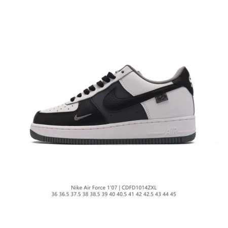 耐克 Nike Air Force 1 '07 Low 空军一号含气垫 低帮百搭厚底增高休闲运动板鞋。柔软、弹性十足的缓震性能和出色的中底设计，横跨复古与现代的 - 点击图像关闭