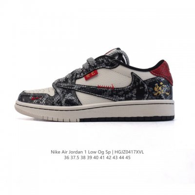 公司级 真标 耐克 Nike Air Jordan 1 Low Og Sp Military Blue Aj1乔1倒勾 2025年新款 蛇年新款 蛇纹低帮篮球鞋