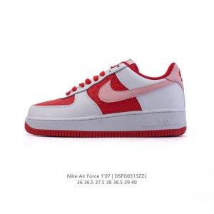 140 耐克 Nike Air Force 1 '07 Low 2025新年新款 空军一号含气垫 小白鞋 低帮百搭厚底增高休闲运动板鞋。柔软、弹性十足的缓震性能