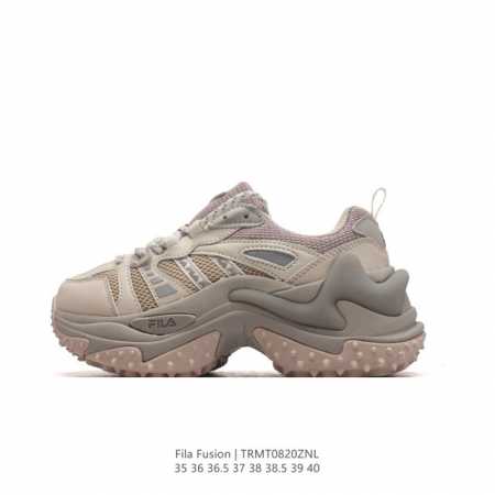 fila Fusion 意大利百年经典运动品牌，网红单品 小红书推荐爆款 Fila斐乐火星鞋新款复p古百搭运动鞋斐乐潮牌文化篮球鞋 街头风运动鞋老爹鞋厚底跑步鞋 - 点击图像关闭