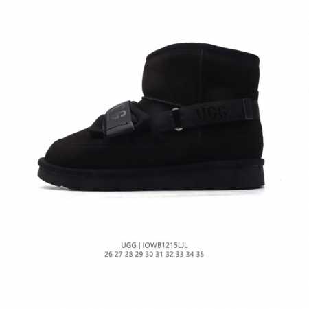 童鞋 Ugg 中帮靴子 儿童雪地靴 俏皮可爱的百变造型， 美国轻奢品牌ugg 平底系列冬季羊毛一体雪地休闲保暖毛毛家居包头棉鞋。官方同步包装 检验标 材料采用原 - 点击图像关闭