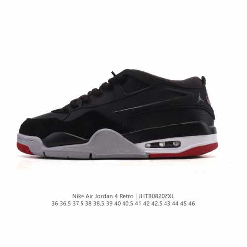 真标 耐克 Nike Air Jordan 4 Retro Og迈克尔 乔丹Aj4代乔4 中帮复古休闲运动文化篮球鞋。秉承轻量化的速度型篮球鞋设计思想完成设计，