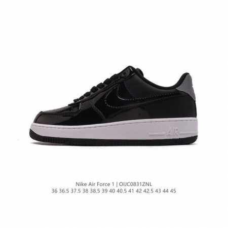 公司级 带半码 Nike Air Force 1 Low 冠军黑漆皮勾 空军一号低帮运动休闲板鞋，官方同步 原装级别 原楦头原纸板 打造纯正空军版型#专注外贸渠 - 点击图像关闭