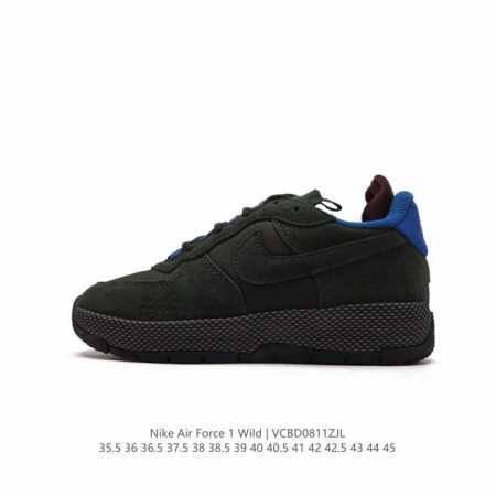 耐克 Nike Air Force 1 Low Wild 户外越野潮流功能鞋 厚底增高百搭休闲运动板鞋#原档案原楦数据开发#专注外贸渠道 全掌内置蜂窝气垫 #原 - 点击图像关闭