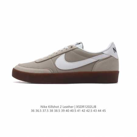 耐克板鞋 米白 复古板鞋j.Crew X Nike 联名 Killshot Ii Leather 男女休闲复古运动鞋。采用米白色皮革制作鞋身，大号swoosh - 点击图像关闭