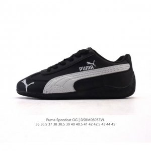 Puma Speedca Og 彪马极速赛车系列低帮德训风拼接复古百搭休闲运动赛车鞋 鞋款从80、90年代赛车手所穿的防火赛车鞋为原型，鞋身线条模仿了赛车的流线