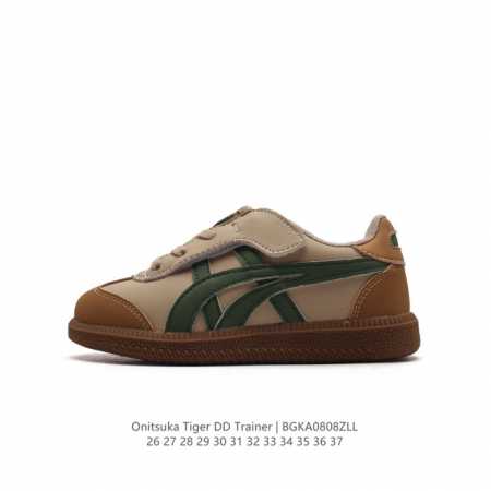 童鞋 Onitsuka Tiger鬼塚虎 Dd Trainer 休闲鞋男女板鞋防滑舒适复古低帮柔软德训运动情侣款休闲鞋 大热复古德训鞋，再造摩登经典，沿用橡胶大 - 点击图像关闭
