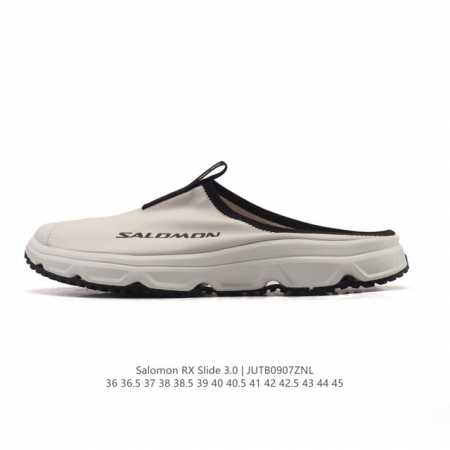 新品公司级 Salomon Rx Slide 3.0：缓震与透气设计透气轻量减震休闲运动恢复拖鞋 沙滩拖鞋 包头凉拖鞋 1. 缓震与支撑性 中底科技：采用超大尺 - 点击图像关闭