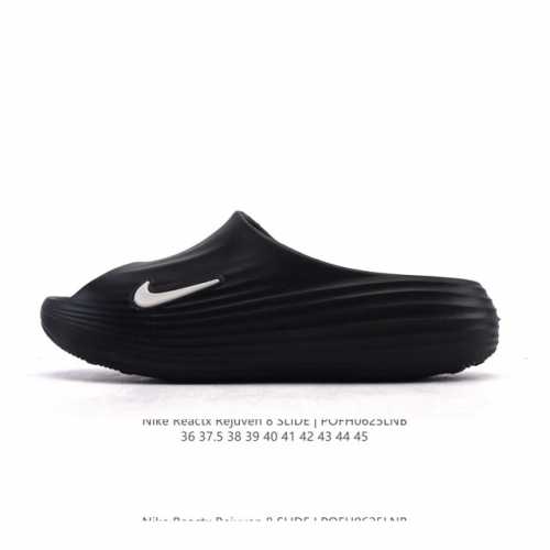 耐克 Nike Reactx Rejuven8 沙滩鞋 柔软回弹耐磨透气凉拖鞋 25夏季新款轻便透气洞洞鞋外穿休闲运动鞋 Hv5060-002 采用质感柔软且出