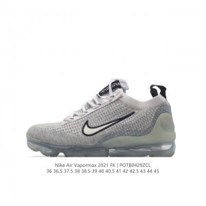 耐克 Nike Air Vapormax 2021 Fk 全掌缓震气垫跑鞋时尚运动鞋，采用弹力十足的 Flyknit 材料，轻盈透气，易于穿搭；搭配柔软鞋口，勾