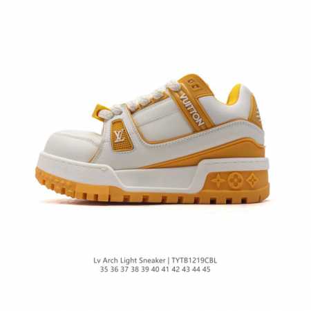 公司级 头层皮 路易威登 Louis Vuitton Lv路易威登板鞋 时尚运动鞋 潮厚底增高鞋 。舒适防滑底和百搭性霸屏整个时尚娱乐圈，细节调整完美主义！采用 - 点击图像关闭