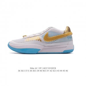 新款上市 耐克 Nike 莫兰特一代 Zoom Ja 1 Ep Aj 低帮休闲运动篮球鞋 男女士运动鞋。采用透气轻量网织鞋面材质 配置两枚圆形zoom Air纤