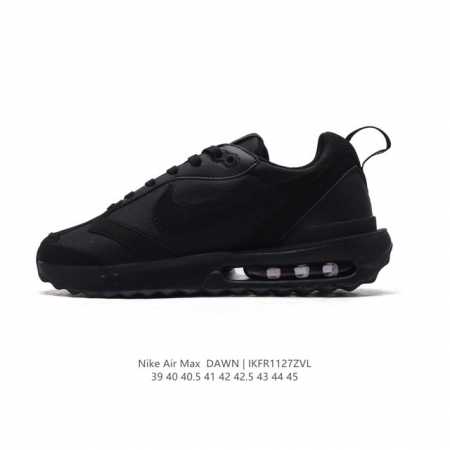 耐克 Nike Air Max Dawn 黎明系列 低帮气垫百搭休闲运动慢跑鞋，从配色上彰显出浓厚的复古气质。最大的亮点当属鞋型设计上加入结构元素，汲取1984 - 点击图像关闭