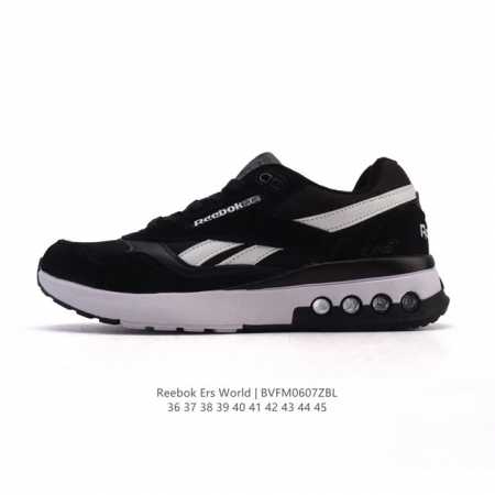 新品公司级 Reebok 锐步 Ers World 运动 百搭 耐磨 橡胶 复古慢跑鞋， 气垫耐磨情侣缓震透气皮革网面拼接鞋运动休闲老爹潮鞋子，经典系列时尚与经 - 点击图像关闭