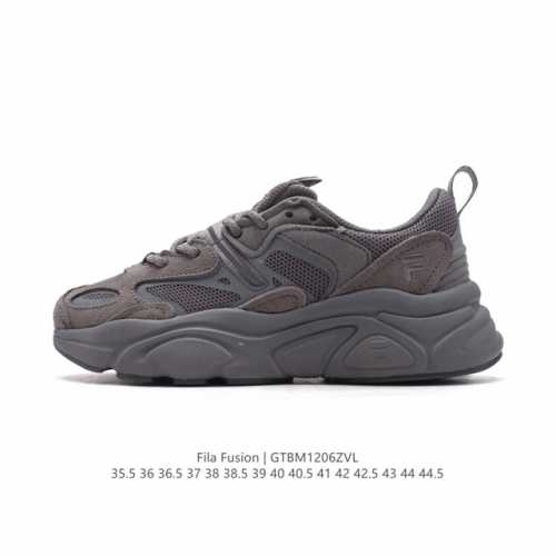 斐乐 男女同款老爹鞋 Fila Fusion 厚底增高跑步鞋 百搭运动板鞋 意大利百年经典运动品牌，网红单品 小红书推荐爆款 Fila斐乐新款小白鞋斐乐潮牌文化