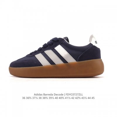 阿迪达斯 Adidas Barreda 考拉派对 复古休闲 清新 舒适百搭 德训鞋 T字头 防滑耐磨 低帮 板鞋 男女款运动鞋。鞋头加宽设计提升了穿着舒适度，长