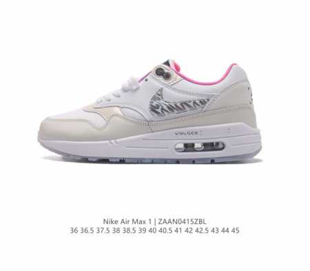 耐克 Nike Air Max 1 男女子运动鞋 从法国建筑中汲取设计灵感，兼具运动风范和时尚格调，是此系列起初搭载 Air 的鞋款。疾速外观、经典缓震配置和经 - 点击图像关闭