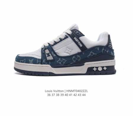 路易威登 Louis Vuitton Lv路易威登板鞋 时尚运动鞋 潮厚底增高男女鞋 舒适防滑底和百搭性霸屏整个时尚娱乐圈 细节调整完美主义 鞋面采用专柜zp一 - 点击图像关闭
