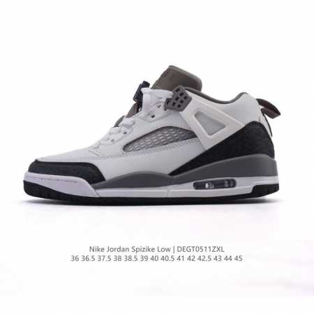 耐克 Nike Jordan Spizike Low 经典爆裂纹复古运动篮球鞋！全新低帮造型吸睛！整双鞋在融合了 Air Jordan 经典鞋款中的标志性元素之 - 点击图像关闭