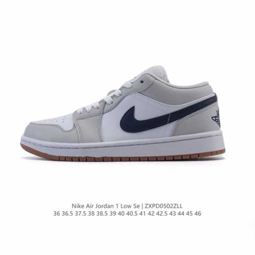 耐克 乔丹Air Jordan 1 Low Aj1 乔1 乔丹1代Aj1 低帮复古文化休闲运动篮球鞋。从1985 年面世的元年款汲取设计灵感，采用简洁大方的经典
