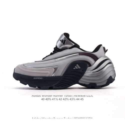 新品 阿迪达斯新款 Adidas Fos系列Wonder Runner Turbo厚底运动鞋阿迪达斯轻运动鞋舒适防滑耐磨 低帮缓震跑步鞋 厚底增高男款老爹鞋，外