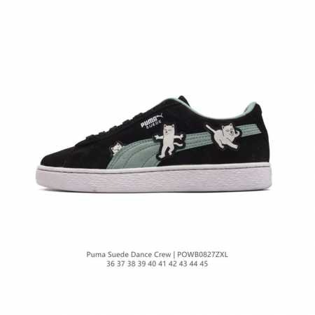 Puma彪马 秋季新款 男女板鞋suede Dance Crew运动鞋休闲鞋。柔软合成革面料易打理，舒适质感简约潮搭，美观有型。圆弧舒适鞋头，宽敞不挤脚，行走无 - 点击图像关闭