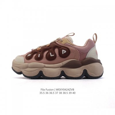 斐乐 女款老爹鞋 Fila Fusion 厚底增高百搭运动鞋 意大利百年经典运动品牌，网红单品 小红书推荐爆款 Fila斐乐新款小白鞋斐乐潮牌文化街头风运动鞋，