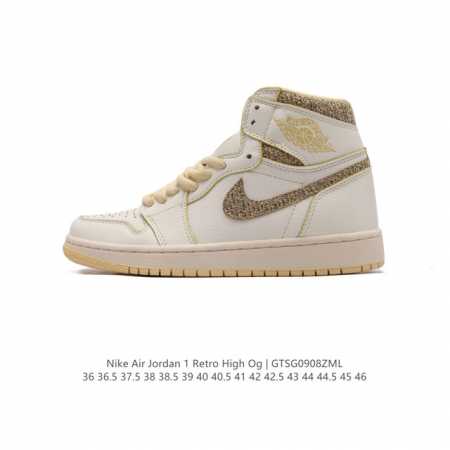 公司级 头层皮 耐克 男女鞋 Nike Air Jordan 1 Retro High Og 乔丹一代aj1 乔1 Aj1 篮球鞋复刻运动鞋。皮面高帮板鞋的设计 - 点击图像关闭