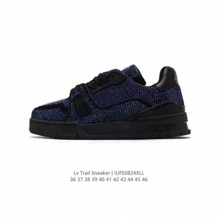 公司级 路易威登 满钻 Louis Vuitton Lv路易威登板鞋 时尚运动鞋 潮厚底增高休闲鞋。舒适防滑底和百搭性霸屏整个时尚娱乐圈，细节调整完美主义！致t - 点击图像关闭