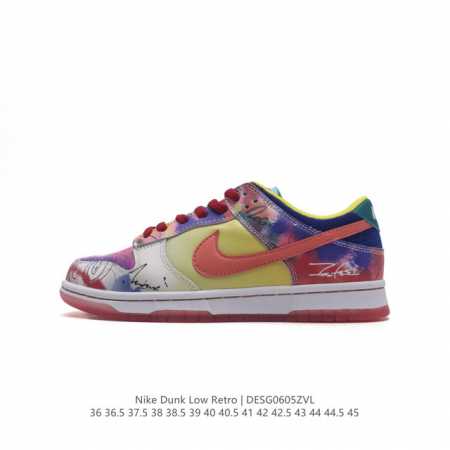 真标 耐克 Nike Dunk Low Retro 运动鞋复古板鞋，作为 80 年代经典篮球鞋款，起初专为硬木球场打造，后来成为席卷街头的时尚标杆，现以经典细节 - 点击图像关闭