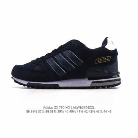 阿迪达斯 Adidas Zx 750 户外耐磨舒适运动休闲鞋男女同款经典运动鞋。80年代,Zx系列问世。这款经典鞋,采用热塑性聚氨酯橡胶 Tpu 鞋跟笼,搭配乙 - 点击图像关闭
