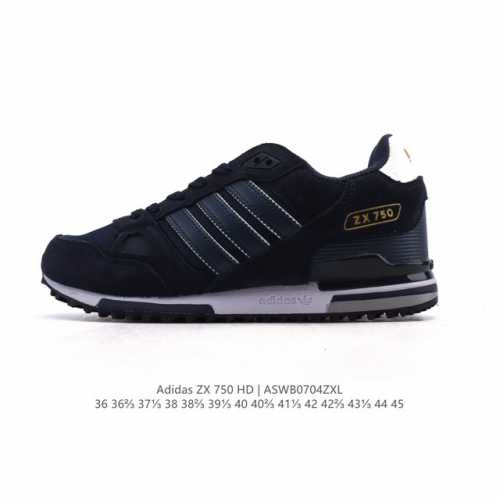 阿迪达斯 Adidas Zx 750 户外耐磨舒适运动休闲鞋男女同款经典运动鞋。80年代,Zx系列问世。这款经典鞋,采用热塑性聚氨酯橡胶 Tpu 鞋跟笼,搭配乙