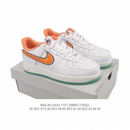 耐克 Nike Air Force 1 '07 Low 空军一号含气垫 小白鞋 低帮百搭厚底增高休闲运动板鞋。柔软、弹性十足的缓震性能和出色的中底设计，横跨复古 - 点击图像关闭