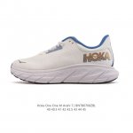 新品公司级 Hoka One One M 轻薄运动鞋 Arahi 7 针织厚底老爹鞋 反光细节 鞋垫饰有标志 橡胶厚底 圆头 正面系带 衬垫设计 鞋底饰有Log