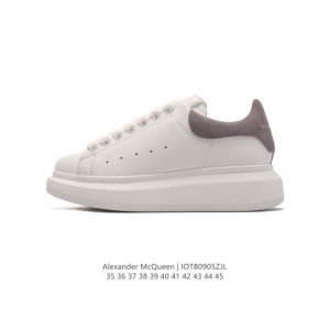 公司级 Alexandermcqueen 亚历山大 麦昆mcq 运动小白鞋厚底增高闪尾光滑牛皮平底鞋休闲鞋 时尚男女板鞋潮运动鞋 ，火爆到大街小巷无人不知，无人