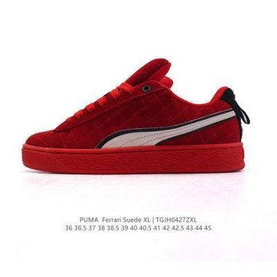 公司级 彪马 男女鞋 puma Ferrari赛车鞋来袭，puma X Ferrari 联名时尚复古运动板鞋。这双鞋专为赛车运动爱好者设计，富有赛车风格的同时，