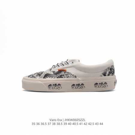 硫化版 Vans 万斯 男女鞋真标硫化工艺，原钢印、材质标，加强减震eva鞋垫装置可踩跟两穿效果范斯vans Authentic Era Sf 中性低帮系带帆布 - 点击图像关闭