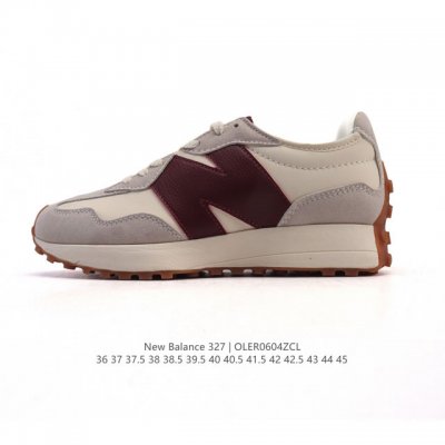 真标 Nb 新百伦 New Balance 327系列复古休闲运动慢跑鞋时尚男女运动鞋 以更纯粹的复古风格设计打造的全新造型 侧身还以解构设计，将 N 字标志以