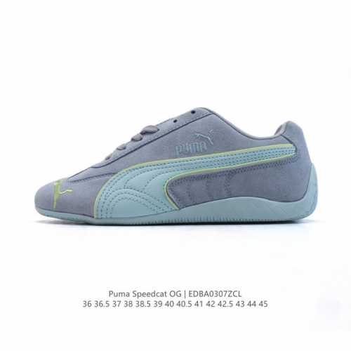 170 Puma Speedca Og 彪马极速赛车系列低帮德训风拼接复古百搭休闲运动赛车鞋 鞋款从80、90年代赛车手所穿的防火赛车鞋为原型，鞋身线条模仿了赛