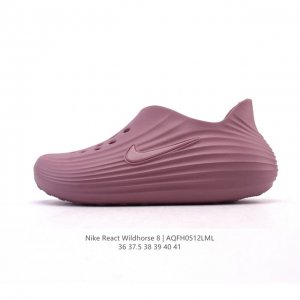 新品 耐克 Nike Reactx Rejuven8 沙滩鞋 柔软回弹耐磨透气凉拖鞋 25夏季新款轻便透气洞洞鞋外穿休闲运动鞋 Hv5060-002 采用质感柔