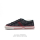 Gucci 古奇 小白鞋 古驰奢侈品男女运动鞋休闲鞋子 Gucci Tennis 1977老花帆布鞋，经典耐穿复古感满满的gucci老花帆布鞋老花满印板鞋 红绿