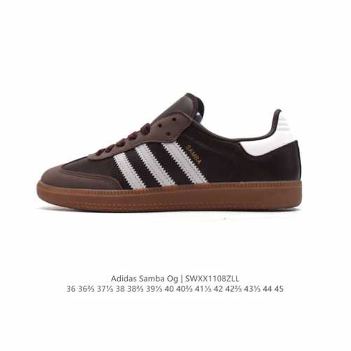 阿迪达斯 德训鞋 ADIDAS ORIGINALS SAMBA OG SHOES 经典运动鞋小白鞋 T头鞋 男女板鞋 彰显休闲摩登风情的时尚经典鞋。它诞生于50