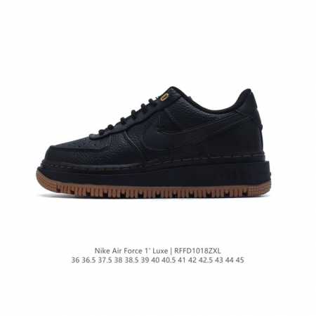 耐克 Nike Air Force 1 Low Luxe 空军一号低帮厚底休闲运动板鞋 鞋款以1982年原版经典的 Air Force 1 Luxe 为蓝本，继 - 点击图像关闭