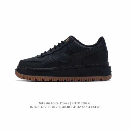 耐克 Nike Air Force 1 Low Luxe 空军一号低帮厚底休闲运动板鞋 鞋款以1982年原版经典的 Air Force 1 Luxe 为蓝本，继
