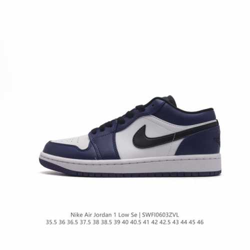 耐克 乔丹air Jordan 1 Low Aj1 乔1 乔丹1代aj1 低帮复古文化休闲运动篮球鞋，从1985 年面世的元年款汲取设计灵感，采用简洁大方的经典