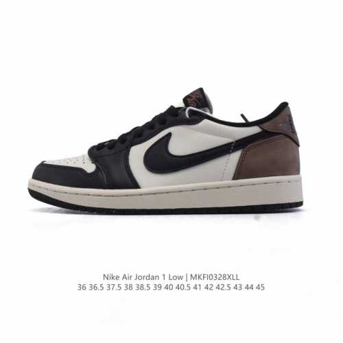 260 【公司级】耐克 乔丹Air Jordan 1 Low Aj1 乔1 乔丹1代Aj1 低帮复古文化休闲运动篮球鞋。从1985 年面世的元年款汲取设计灵感，