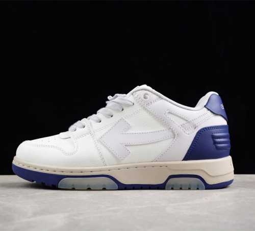 新品上架 Off-White Out Of Office 低帮时尚板鞋 白宝蓝 杨幂同款 原厂原档案开发 原盒原标 原厂头层皮料 官方原版设计 做工细节全方位对