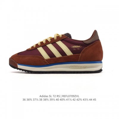 公司级 阿迪达斯Adidas Sl 72 Shoes 经典复古薄底运动鞋 T头鞋 三叶草复古休闲跑步鞋休闲运动鞋 这款经典运动鞋携复古型格，来访你的活力日常 采