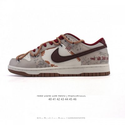 特价 耐克 Nike Dunk Low Retro 运动鞋复古板鞋2025年新款 解构绑带 双鞋带 男鞋，作为 80 年代经典篮球鞋款，起初专为硬木球场打造，后